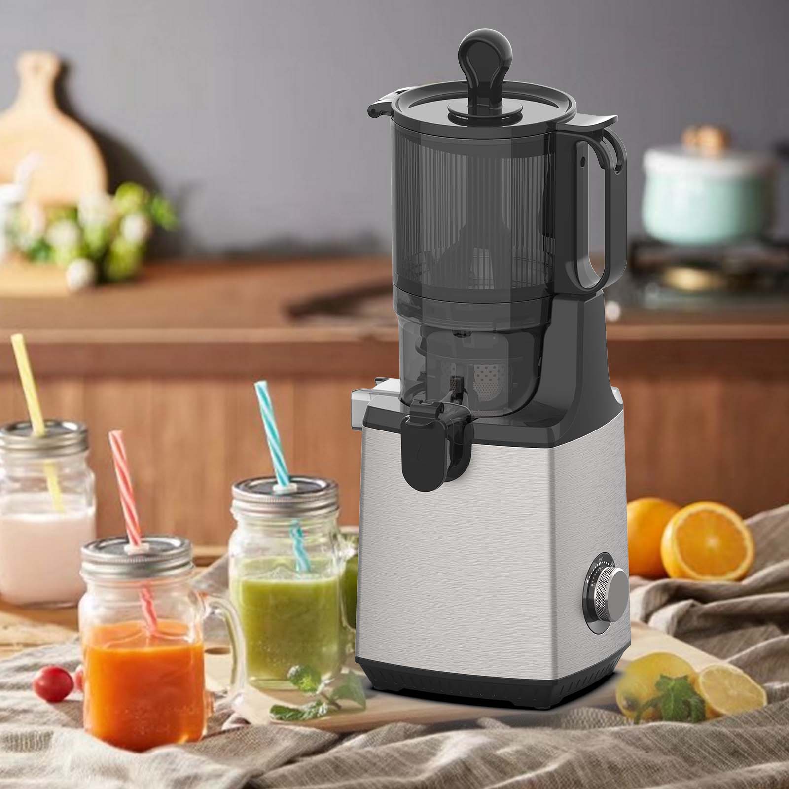 Factory Wholesale Product fruit self feeding juice extractor slow juicer machine cold press slow juicer